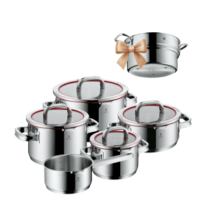  Zestaw garnków Function 4 + Wkład do gotowania na parze 24cm Profi Select