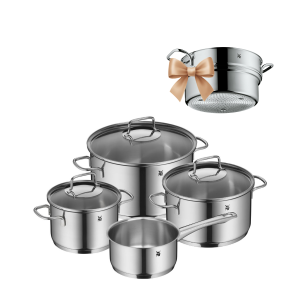  Zestaw garnków Astoria - 7 elementów + Wkład do gotowania na parze 24cm Profi Select