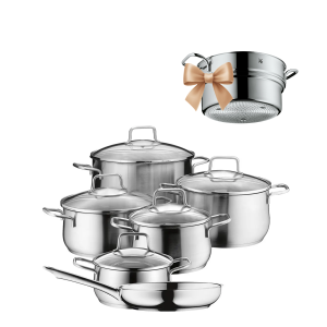  Zestaw garnków Brillant - 11 elementów + Wkład do gotowania na parze 24cm Profi Select