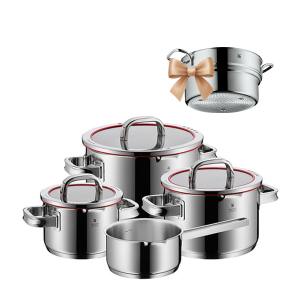  Zestaw garnków Function4 7 elementów + Wkład do gotowania na parze 24cm Profi Select