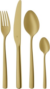 Zestaw sztućców Boston 24 elementy (6 osób) PVD Champagne