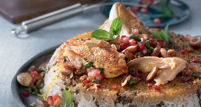 Ryż po persku z chrupiącym kurczakiem